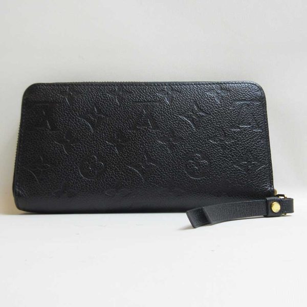 3 lv230812 1 01 Louis Vuitton Zippy Noir Black Long Wallet Empreinte Blue