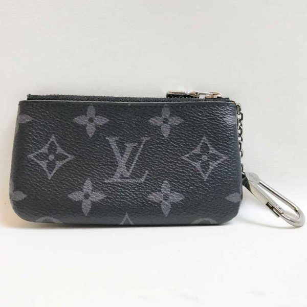 3 lv230901 1m Louis Vuitton Coin Case Eclipse Reverse Pochette Cle Black