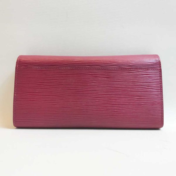 3 lv230902 3m 01 Louis Vuitton Epi Portefeuille Sarah Wallet Fuchsia Red