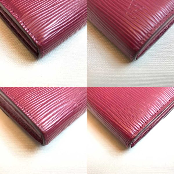 3 lv230902 3m 02 Louis Vuitton Epi Portefeuille Sarah Wallet Fuchsia Red