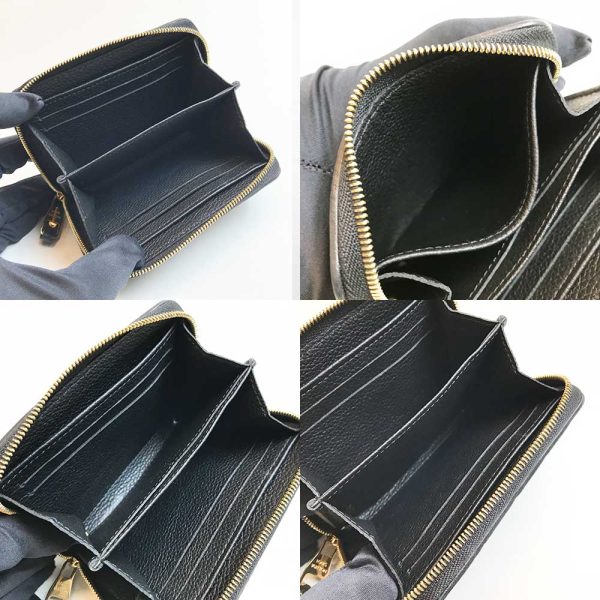 3 lv230914 1m 03 Louis Vuitton Coin Case Empreinte Zippy Coin Black M60574