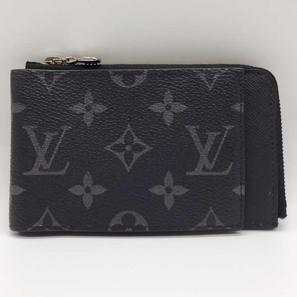 3 lv231007 2m Louis Vuitton Eclipse Hybrid Wallet Black M81568