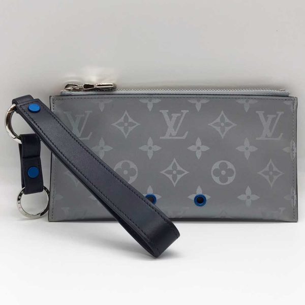 3 lv231007 4m Louis Vuitton Monogram Satellite Alpha Pouch M44178