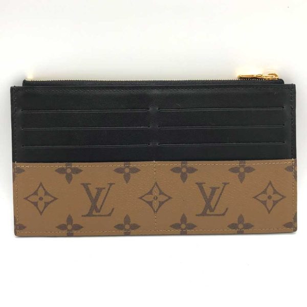 3 lv231007 7m 01 Louis Vuitton Long Wallet Monogram Reverse Slim Brown