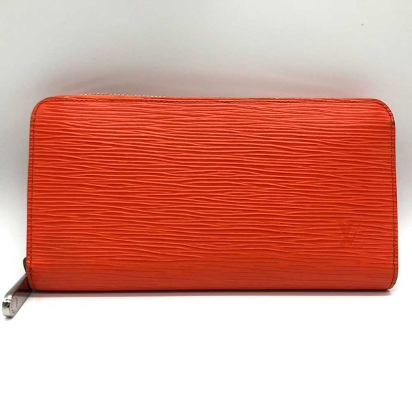 3 lv231028 1u Louis Vuitton Long Wallet Epi Orange