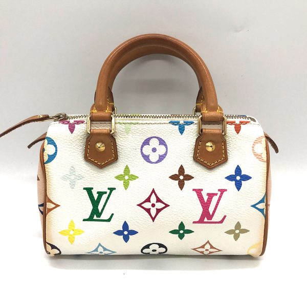 3 lv231127 2o Louis Vuitton Mini Speedy White Multicolor White M92645