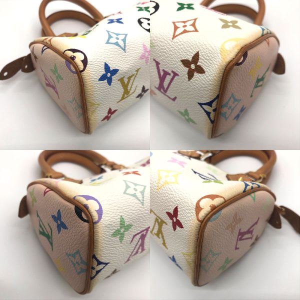 3 lv231127 2o 02 Louis Vuitton Mini Speedy White Multicolor White M92645