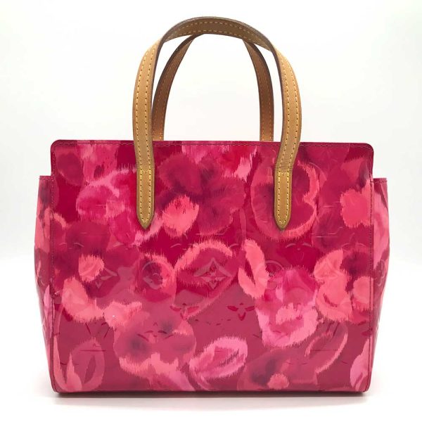 3 lv231214 1o Louis Vuitton Vernis Ikat Flower Pink Tote Bag Catalina