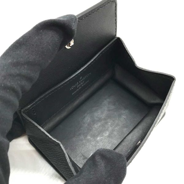 3 lv231214 2 03 Louis Vuitton Coin Case Taiga Coin Black Noir Coin Purse