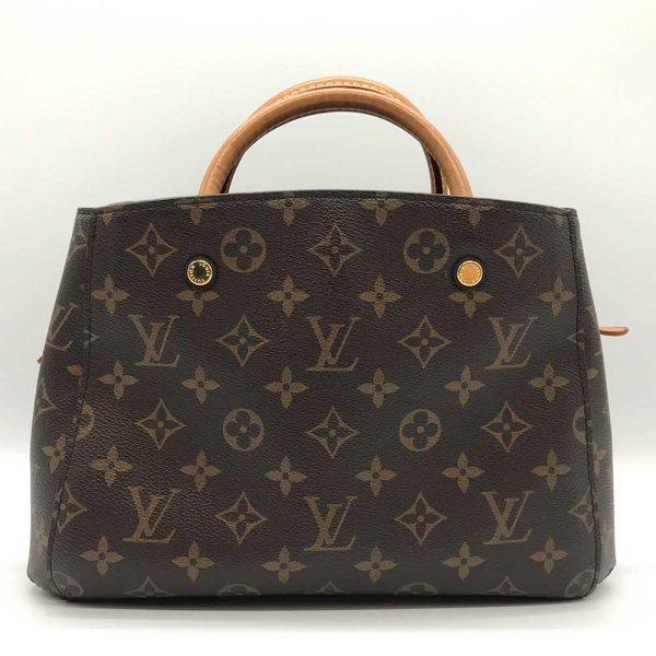 3 lv231214 4o 01 Louis Vuitton Montaigne BB 2way Shoulder Bag Brown