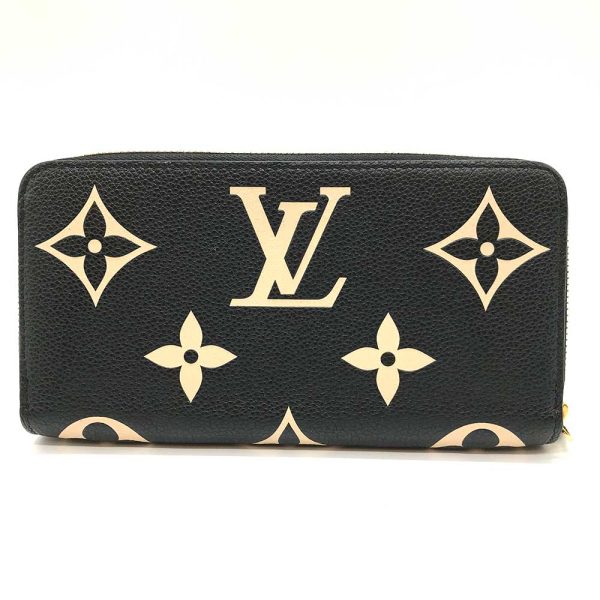 3 lv231214 5u 01 Louis Vuitton Bicolor Empreinte Zippy Black Long Wallet