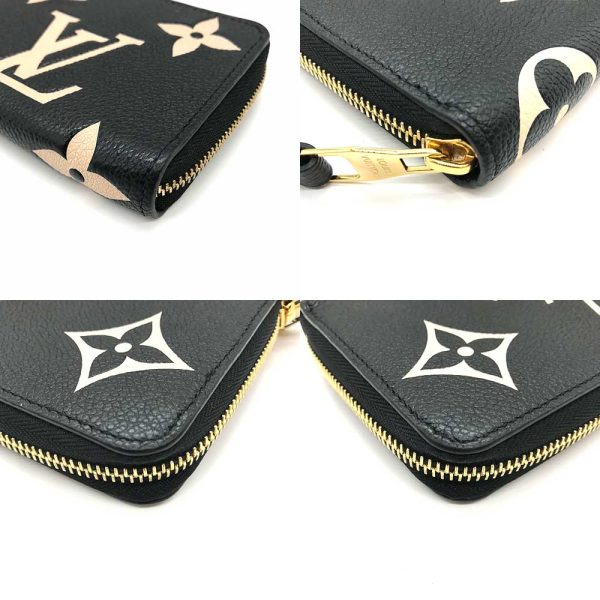 3 lv231214 5u 02 Louis Vuitton Bicolor Empreinte Zippy Black Long Wallet