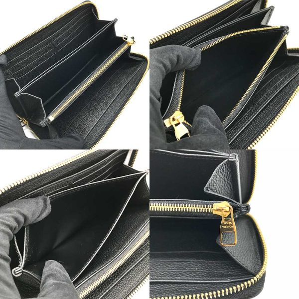 3 lv231214 5u 03 Louis Vuitton Bicolor Empreinte Zippy Black Long Wallet