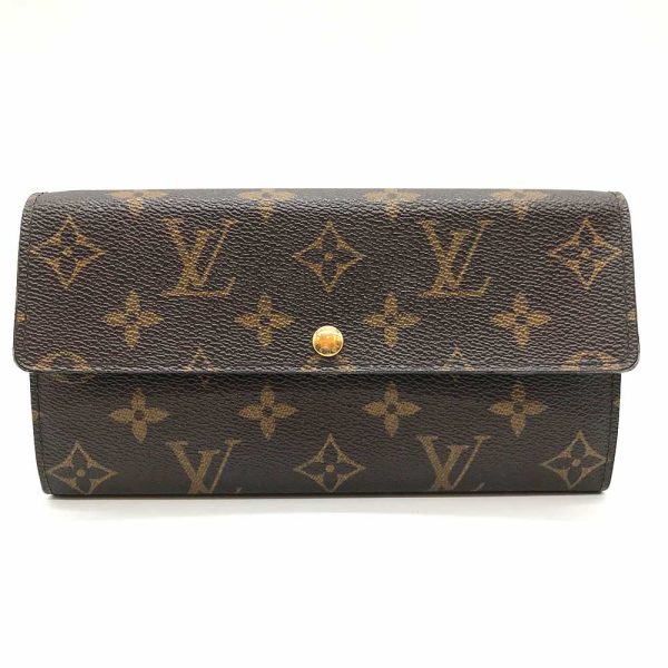 3 lv231219 1u Louis Vuitton Monogram Portefeuille Sarah M61726 Long Wallet