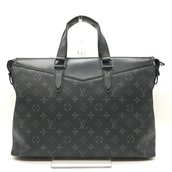 3 lv240307 1r 01 Louis Vuitton Explorer Briefcase Monogram Eclipse 2way Black