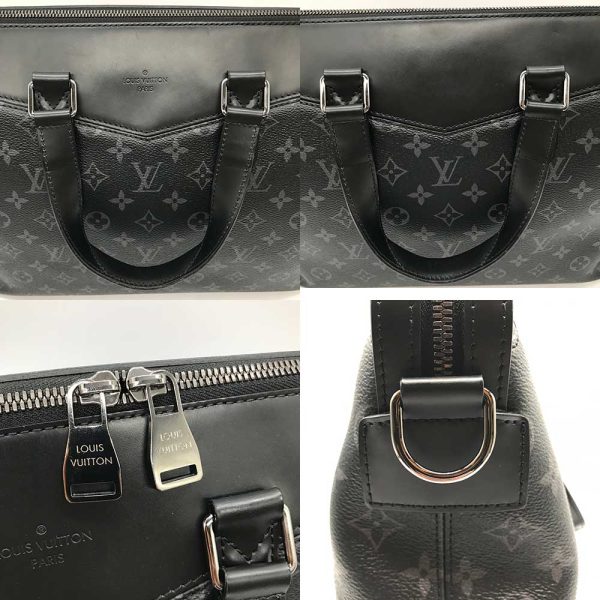 3 lv240307 1r 03 Louis Vuitton Explorer Briefcase Monogram Eclipse 2way Black