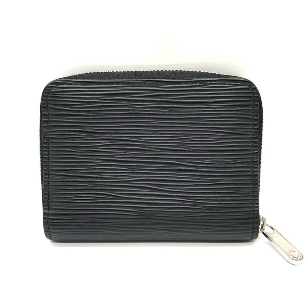 3 lv240322 2r 01 Louis Vuitton Zippy Wallet Coin Epi Black Black Mini Wallet