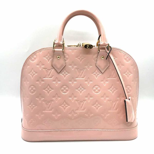 3 lv240322 5r Louis Vuitton Alma PM Rose Ballerine Vernis Pink