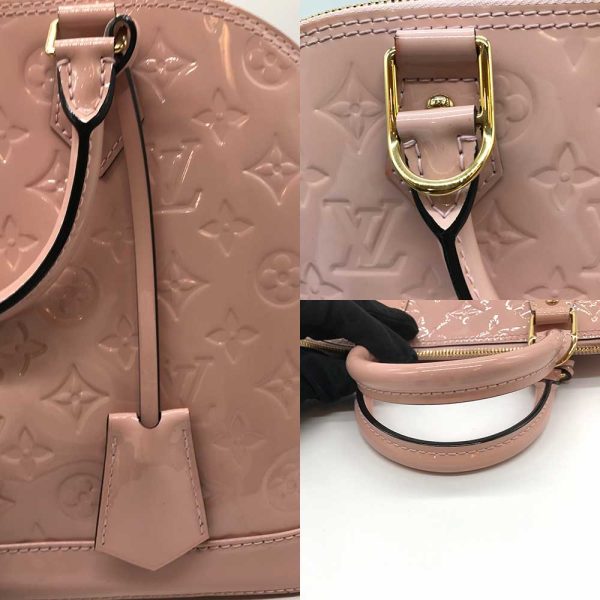 3 lv240322 5r 03 Louis Vuitton Alma PM Rose Ballerine Vernis Pink