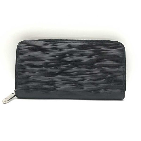 3 lv240418 4u Louis Vuitton Long Wallet Epi Zippy Wallet Black M61857