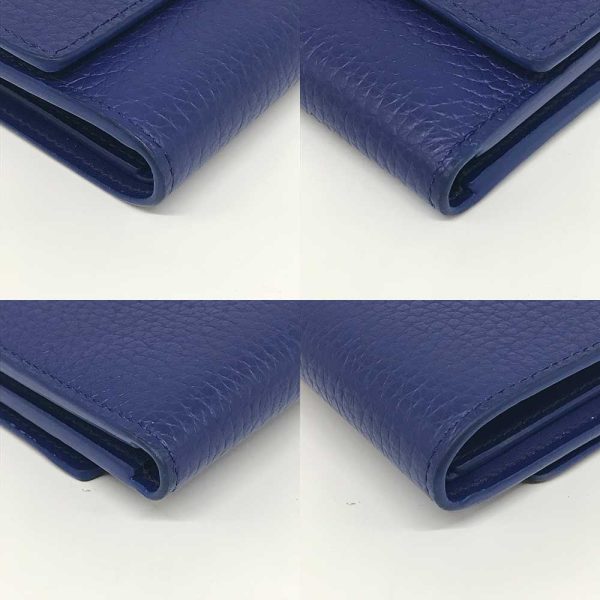 3 lv240516 3 02 LOUIS VUITTON Capucines Blue Wallet Taurillon M63714