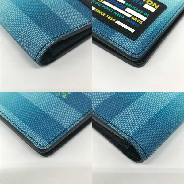 3 lv240523 2 02 LOUIS VUITTON Multiple Wallet Damier Stripe Blue