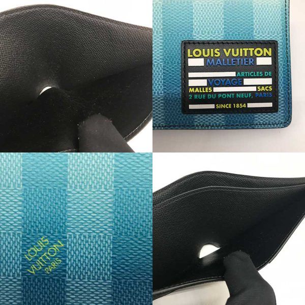 3 lv240523 2 04 LOUIS VUITTON Multiple Wallet Damier Stripe Blue