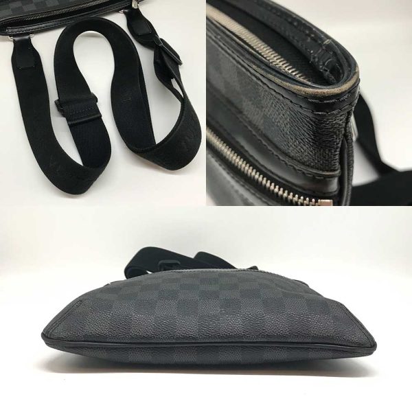 3 lv240530 5 03 LOUIS VUITTON Thomas Damier Graphite Black Shoulder Bag