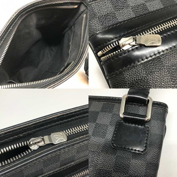 3 lv240530 5 04 LOUIS VUITTON Thomas Damier Graphite Black Shoulder Bag