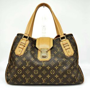 3 lv240607 1 Louis Vuitton Monogram Eclipse Reverse Keepall Bandouliere Bag BLACK+GRIS