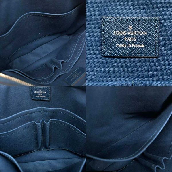 3 lv240613 3 04 Louis Vuitton Grigori Messenger PM Taiga Blue M30236