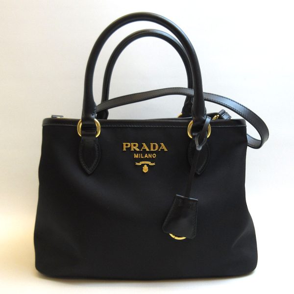 3 pr210609 1u Prada Nylon 2way Nero Black Tote Handbag