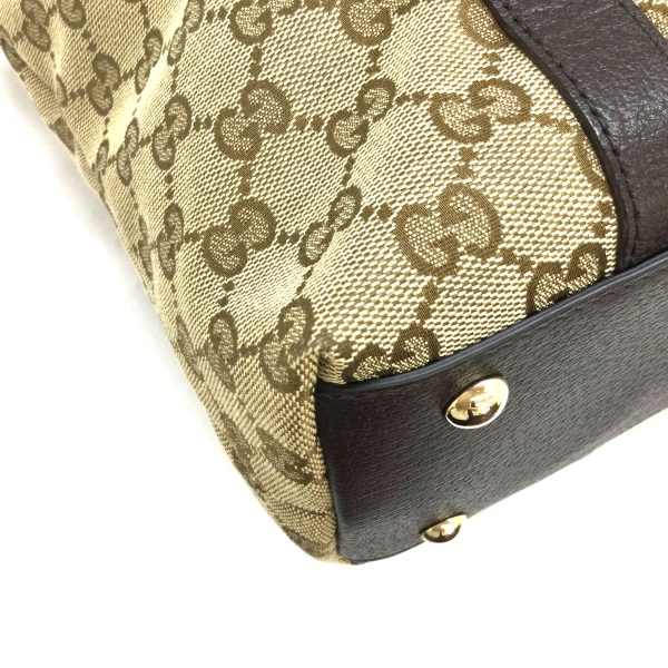 3100543 32n 9 Gucci tote bag GG beige brown cloth bag