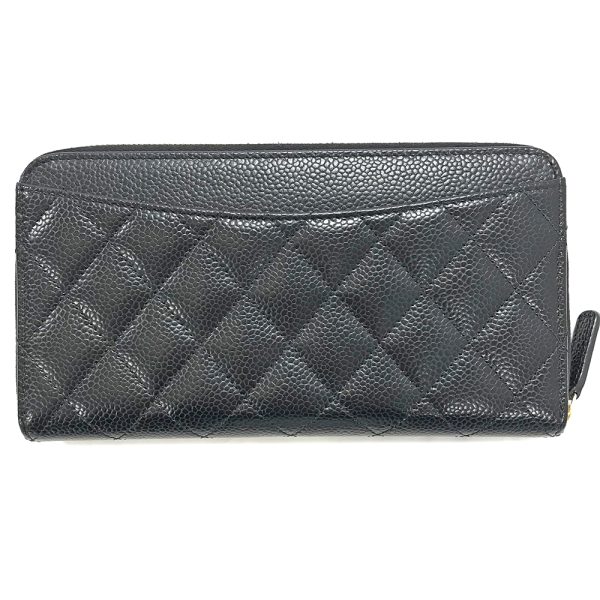 31015599315 14 02u CHANEL Long Wallet Caviar Skin