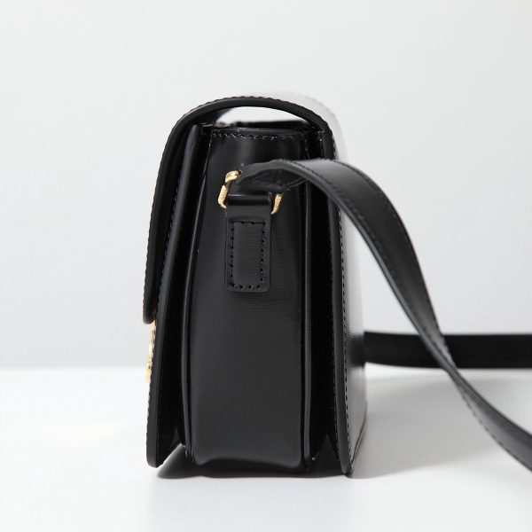 310404623 6 CELINE Teen Small Triomphe Small Shoulder Bag Pochette Black