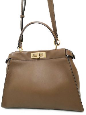 3200249630014 MCM Logo Gram Shoulder Bag Brown