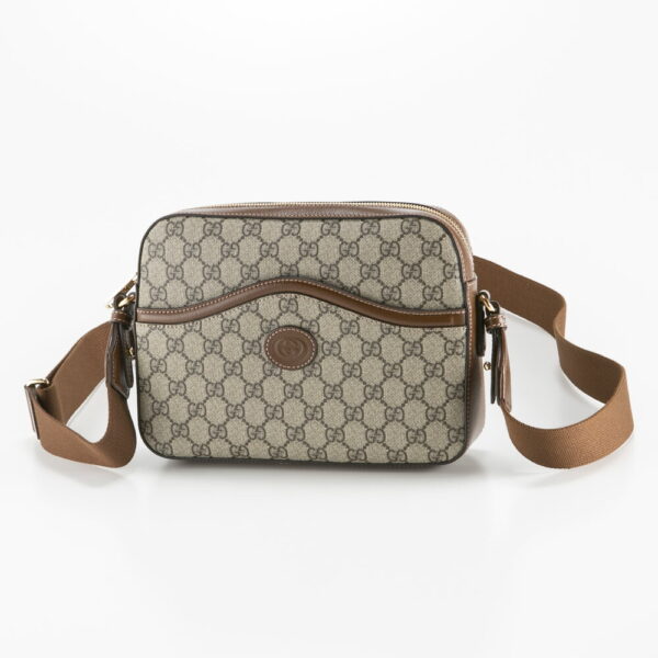 320100kma390003 Gucci GG Supreme Interlocking G Messenger Bag