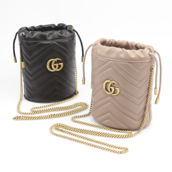 320100kwa190013 Gucci GG Marmont Mini Bucket Bag