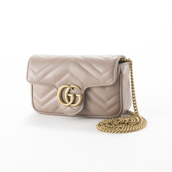 320100kwa190097 3 Gucci GG Marmont Quilted Mini Chain Shoulder Bag