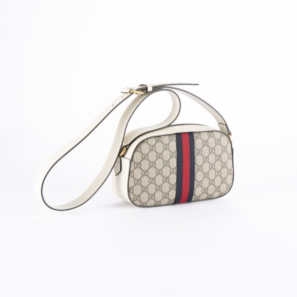 320100kwa390005 1 Gucci GG Supreme SM Shoulder Bag Ophidia Black