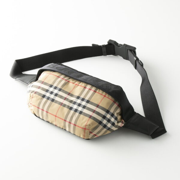 320110kwa390003 2 Burberry Check Sonny Waist Bag