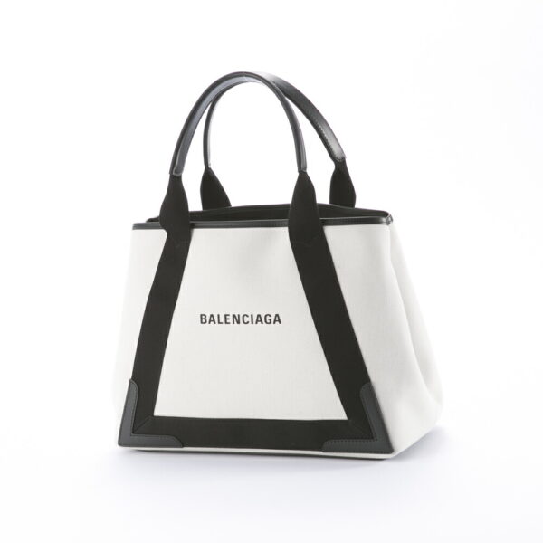 320200kwa190060 Balenciaga Blue Cabas MM Tote Bag