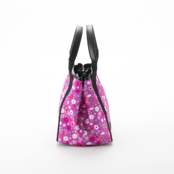 320200kwa190155 1 Balenciaga Blue Cabas SM Flower Tote Bag