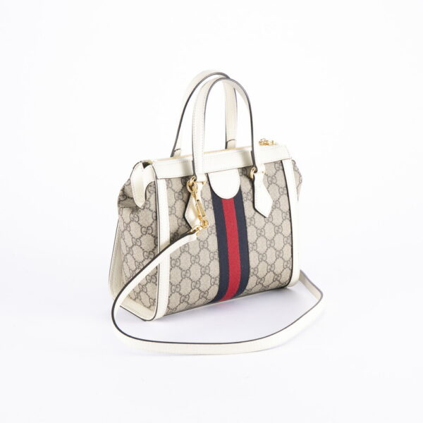 320200kwa390014 2 Gucci GG Supreme Ophidia SM Tote Bag