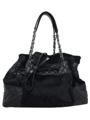 3220280220012 Celine Small FHippo Bag Grained Calfskin Black