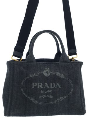 3240174720015 Prada Mini Canapa Denim 2WAY Handbag