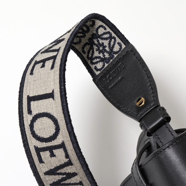 331029210 9 LOEWE GATE DUAL MINI Crossbody Jacquard Bag BLACK