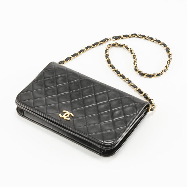 340100kwh090079 3 Chanel Full Flap Push Lock Chain Shoulder Bag