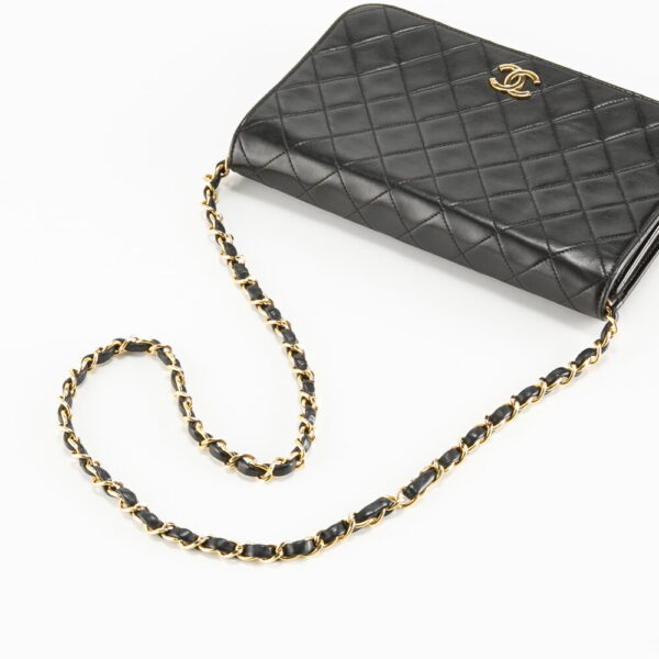 340100kwh090079 4 Chanel Full Flap Push Lock Chain Shoulder Bag