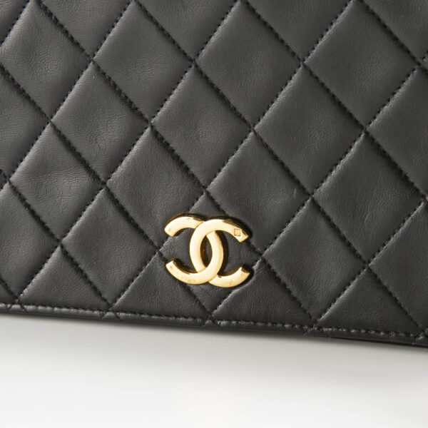 340100kwh090079 5 Chanel Full Flap Push Lock Chain Shoulder Bag